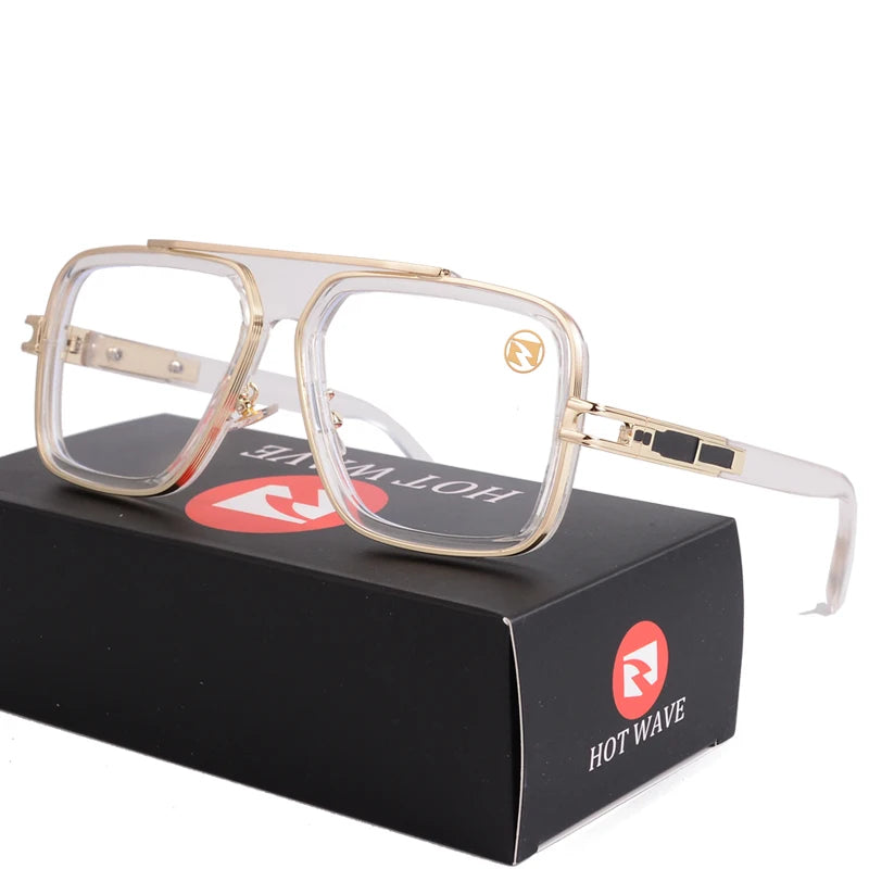 RBB Blue Mirror Square Sunglasses for Men – UV Protection, Vintage Style