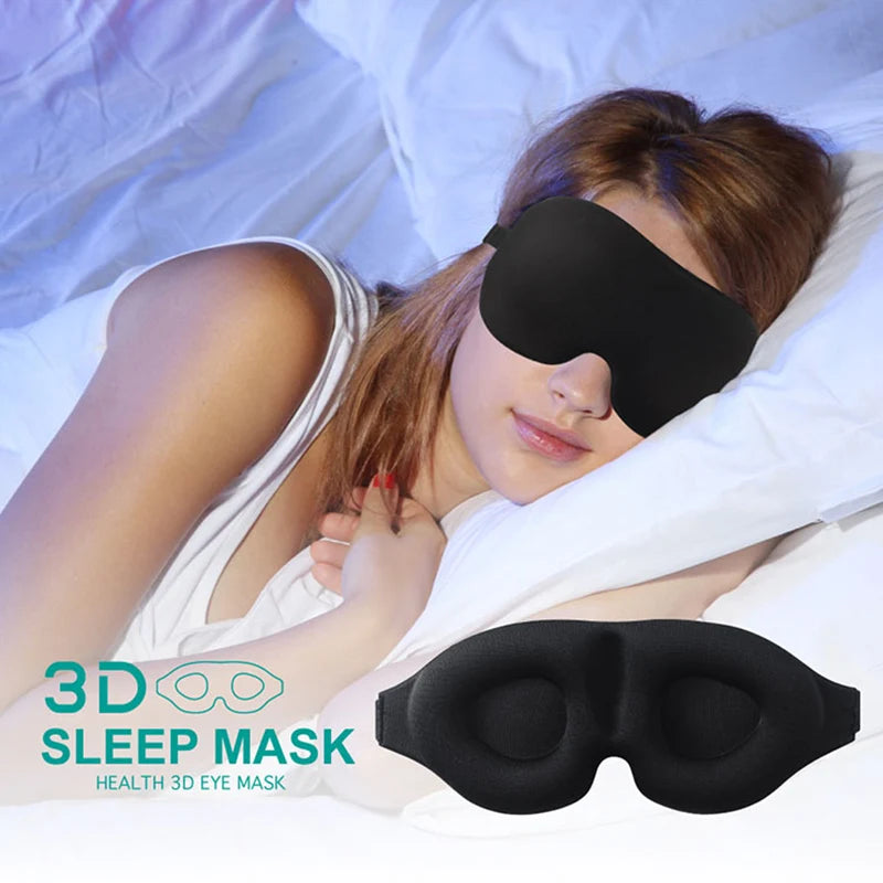 3D Sleep Mask – Light-Blocking Eye Cover for Travel & Relaxation (Unisex)