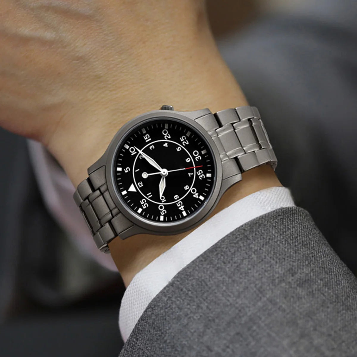 RBB Titanium Men's Quartz Watch – VH31, Sapphire, 5ATM