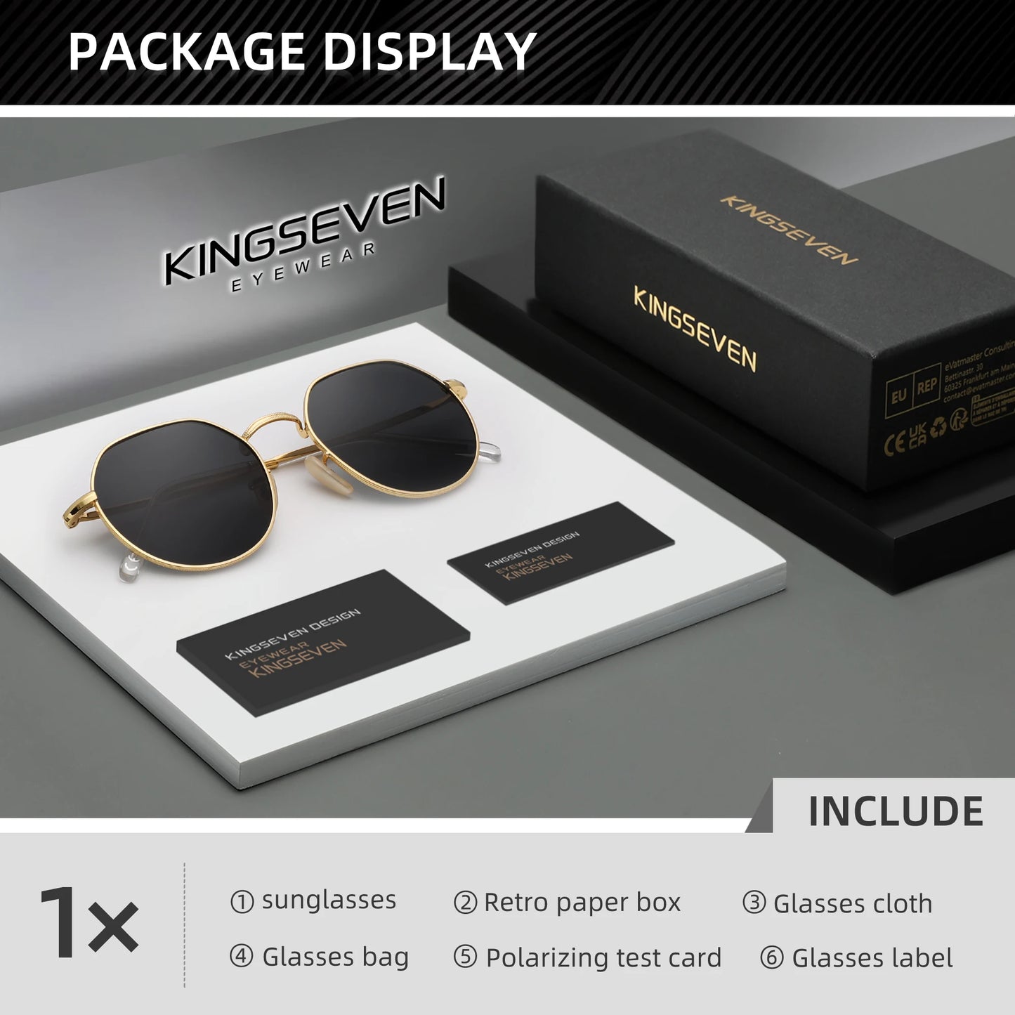 RBB Luxury Polarized Sunglasses – UV400 Round Alloy Frame, Anti-Reflection Eyewear for Men & Women