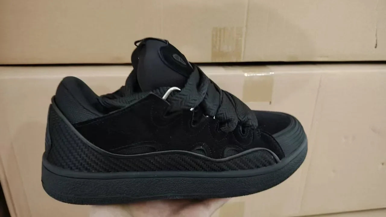 2025 Unisex Thick-Soled Dad Sneakers – Casual Lace-Up Skateboard Shoes, Mixed Colors