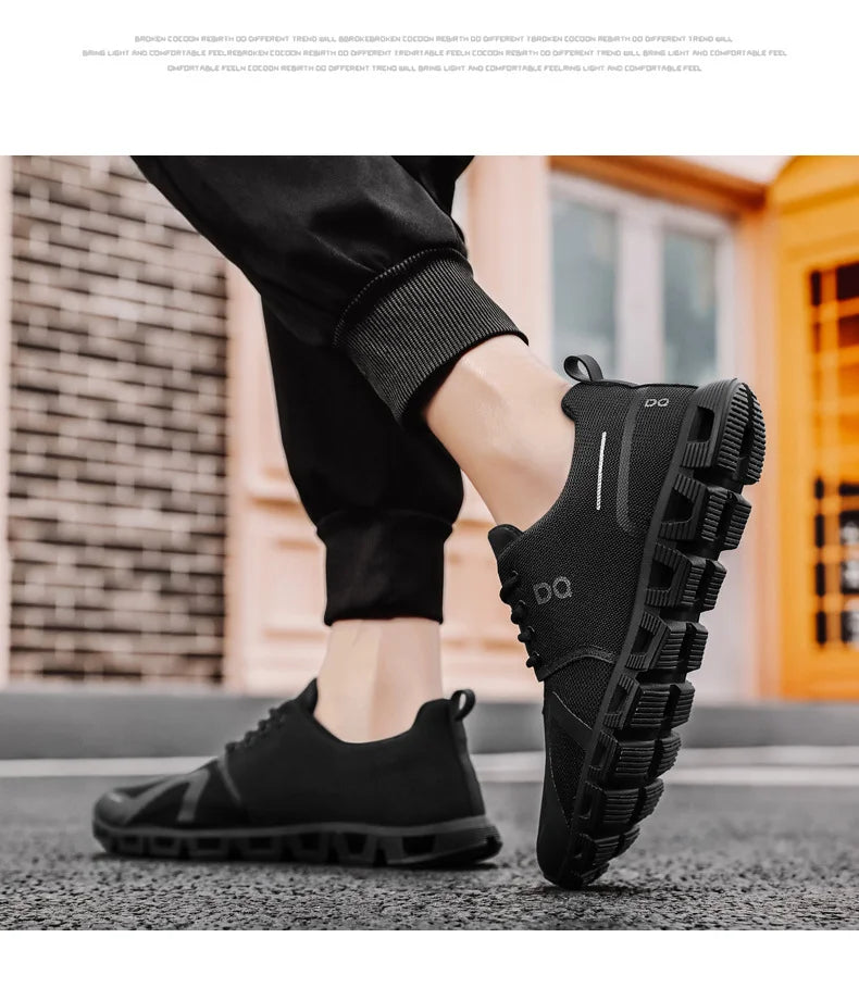 RBB 2019 Summer Men’s Casual Sports Shoes – Breathable Mesh, Low-Cut, EVA Sole, Hollow Design