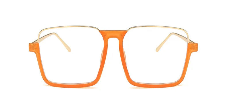 RBB 2024 Vintage Women's Fashion Sunglasses – Luxury Metal Square Frame with UV400 Pink Gradient Lenses