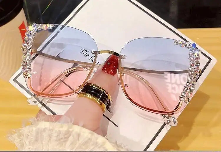 RBB Diamond Fashion Sunglasses for Women | Slim Face Design | RBB Street Style High-Grade Eyewear