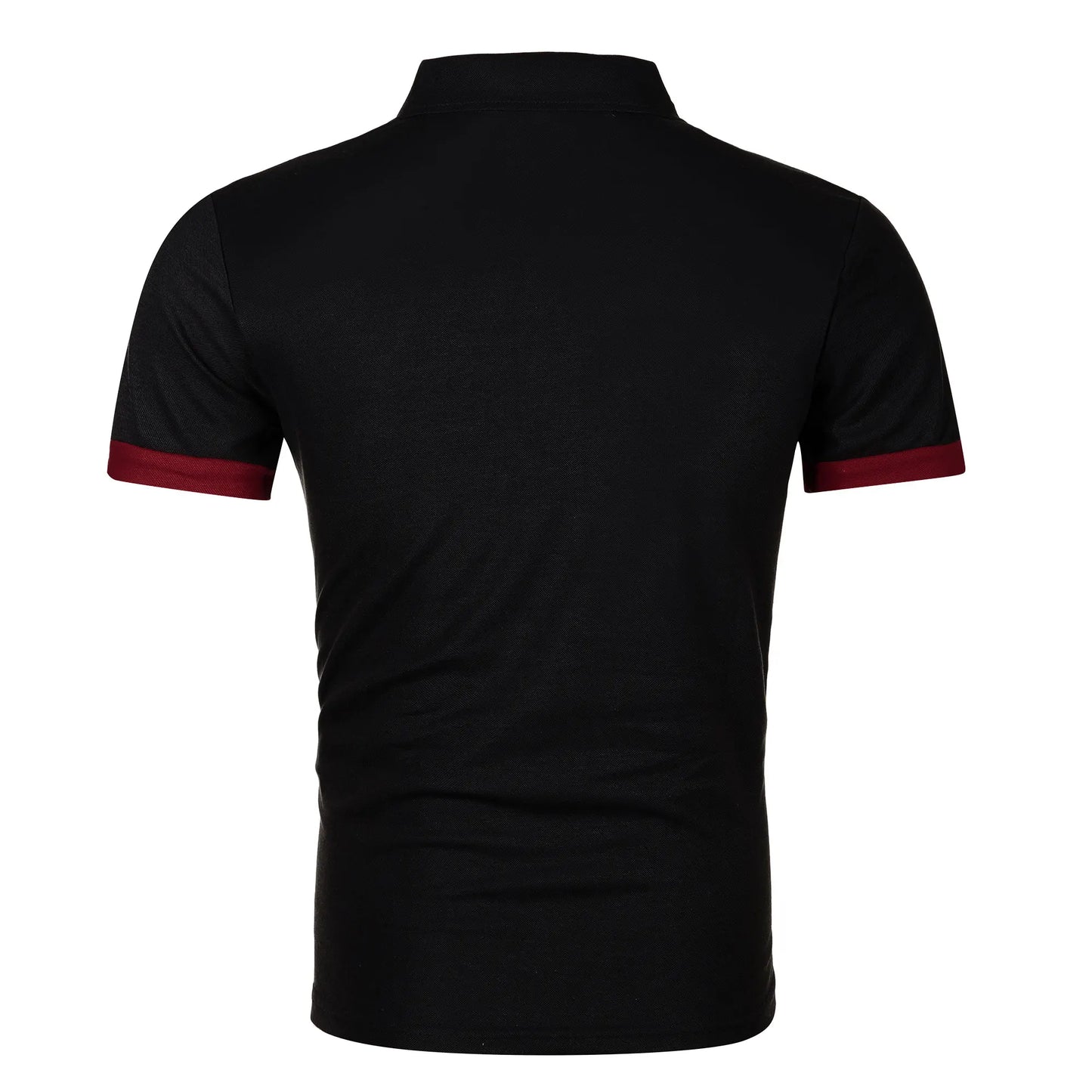 RBB Men’s Short Sleeve Color Matching Fashion Lapel Shirt – Stylish Casual Summer Top