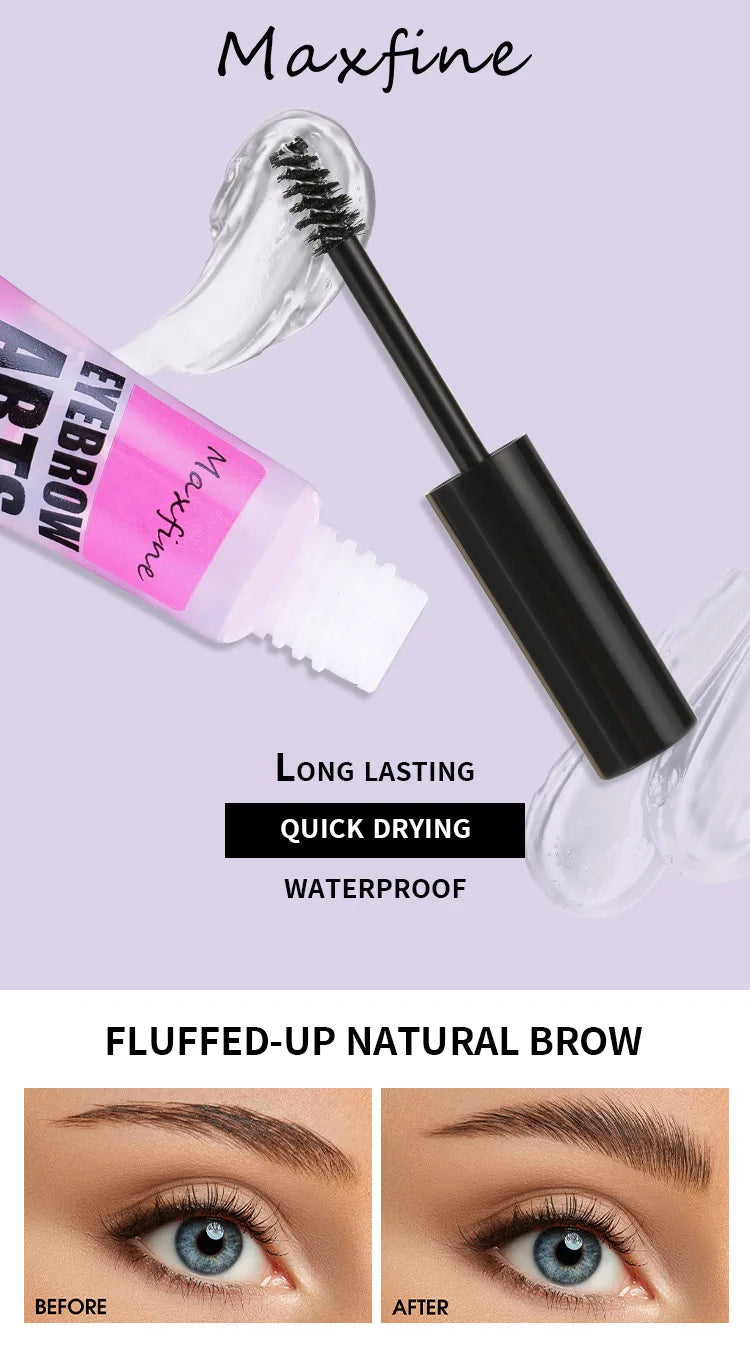 Transparent Eyebrow Gel – Waterproof & Long-Lasting Hold