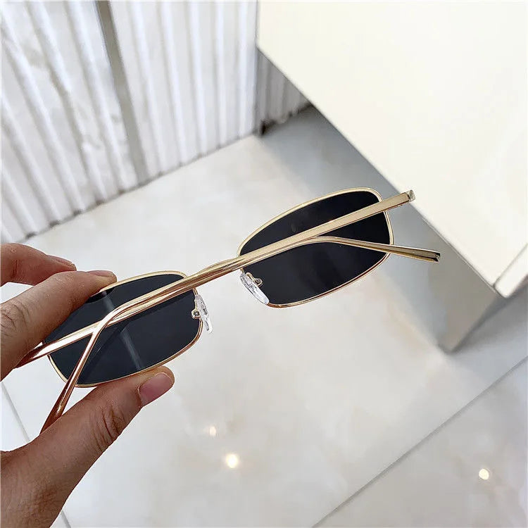 RBB Small Frame Rectangle Sunglasses – Classic Vintage UV400 for Women & Men