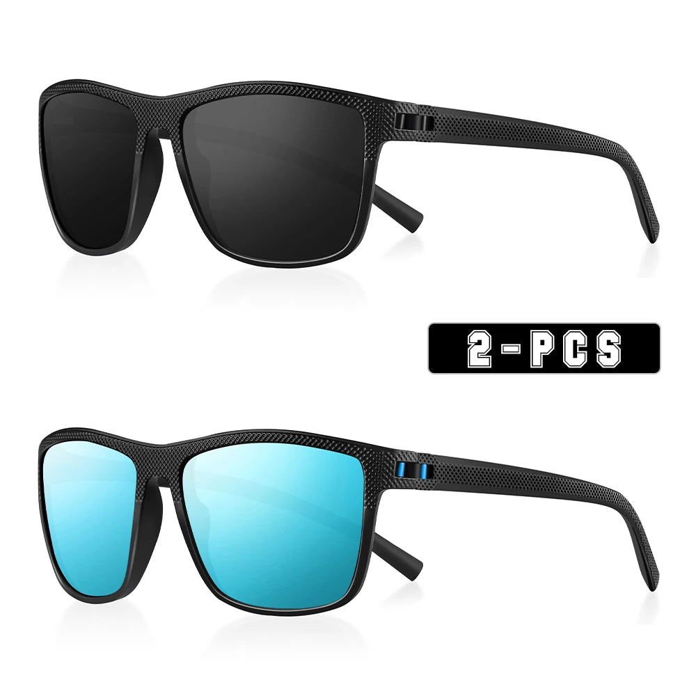 RBB Polarized Sunglasses – UV400 Square Frame for Men & Women | Lightweight & Stylish for Driving, Golf & Fishing