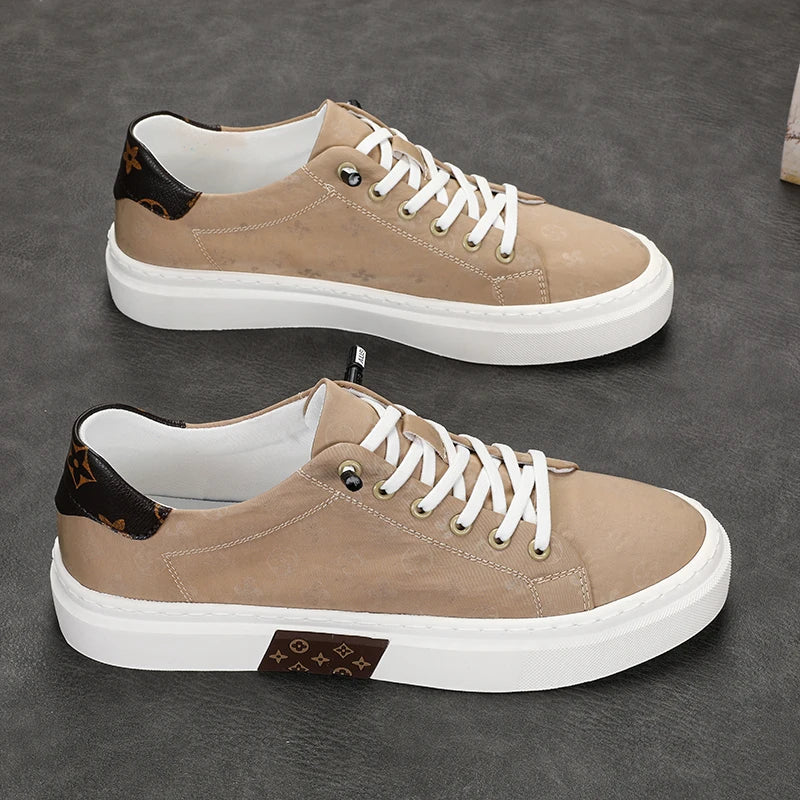 RBB Trendy Men's Canvas Shoes – Summer Lace-Up Breathable Casual Sneakers