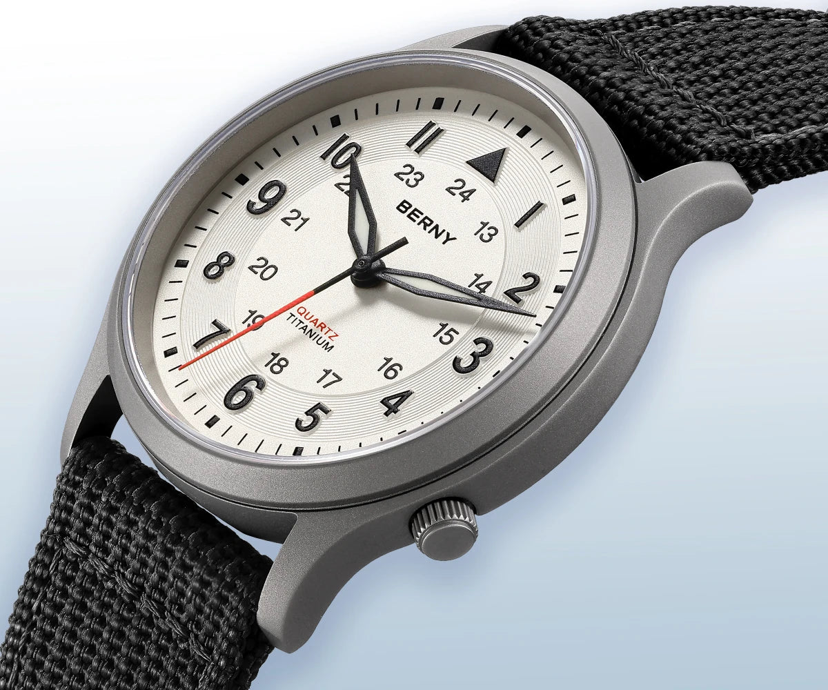 RBB Titanium Field Watch – Quartz, Sapphire, BGW9 Lume, 5ATM