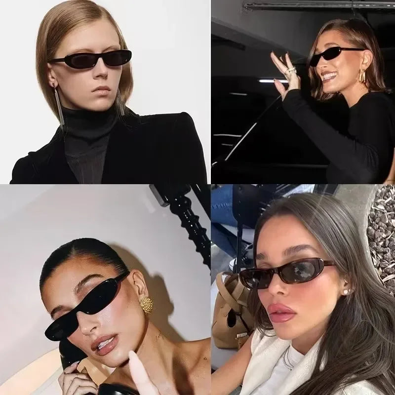 RBB Retro Oval Sunglasses for Women – 2024 Small Frame Street Style Fashion