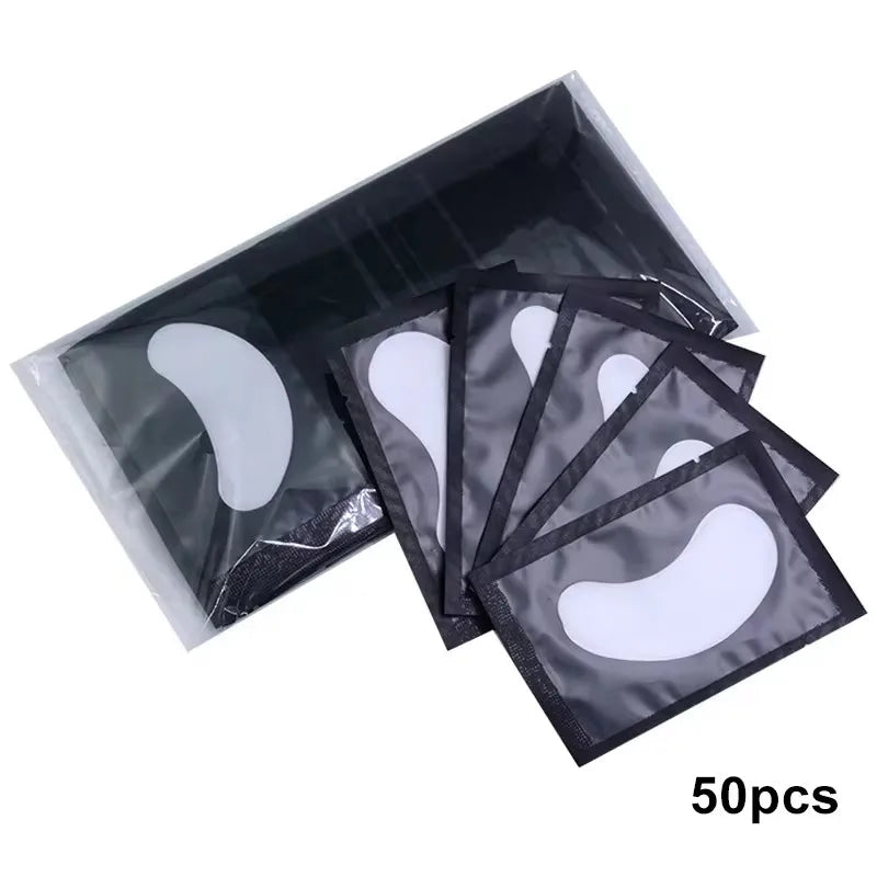 100 Pairs Under Eye Gel Patches for Eyelash Extensions – Lint-Free, Adhesive Lash Extension Supplies