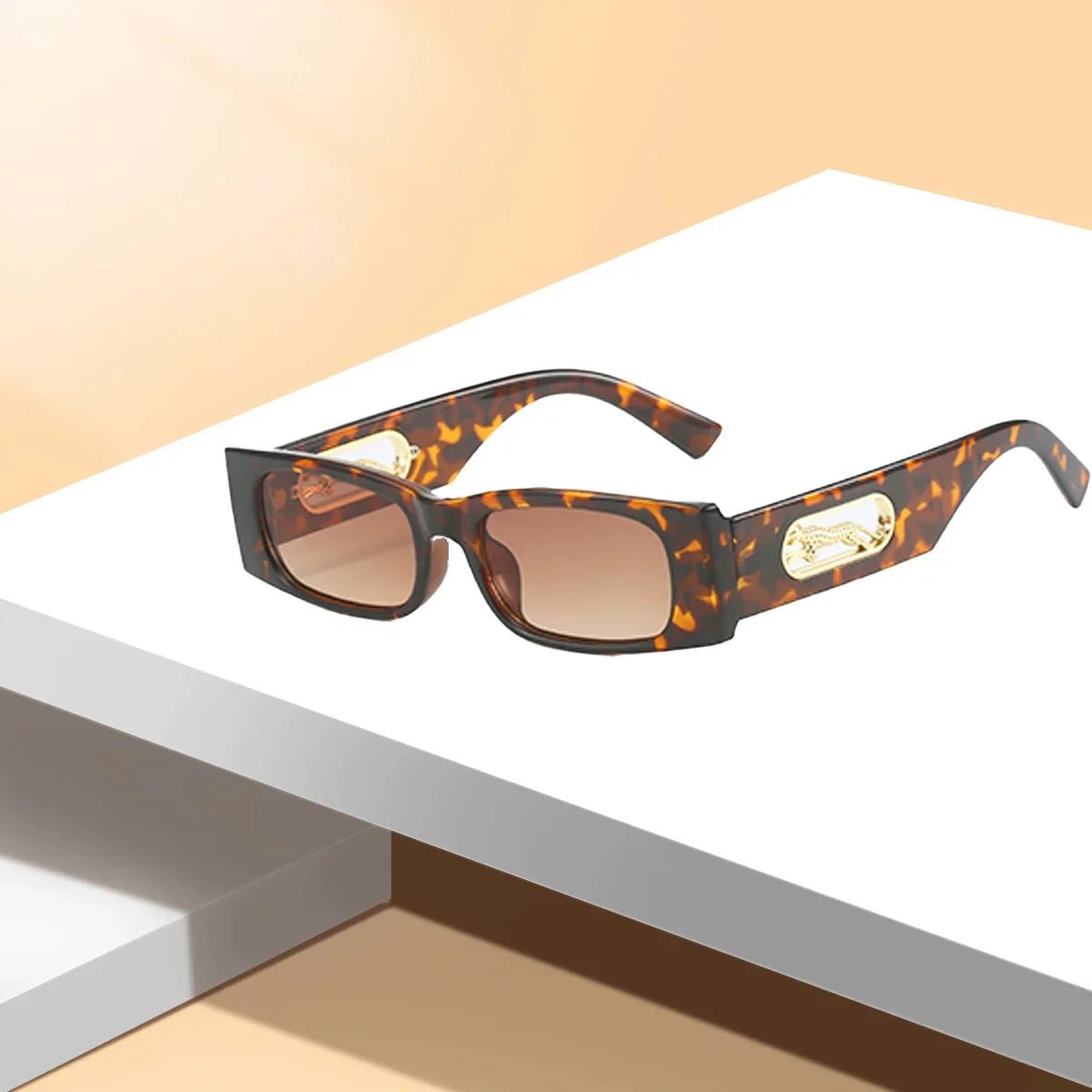 RBB Unisex Vintage Square Fashion Sunglasses – Large Black Lens UV400 Eyewear