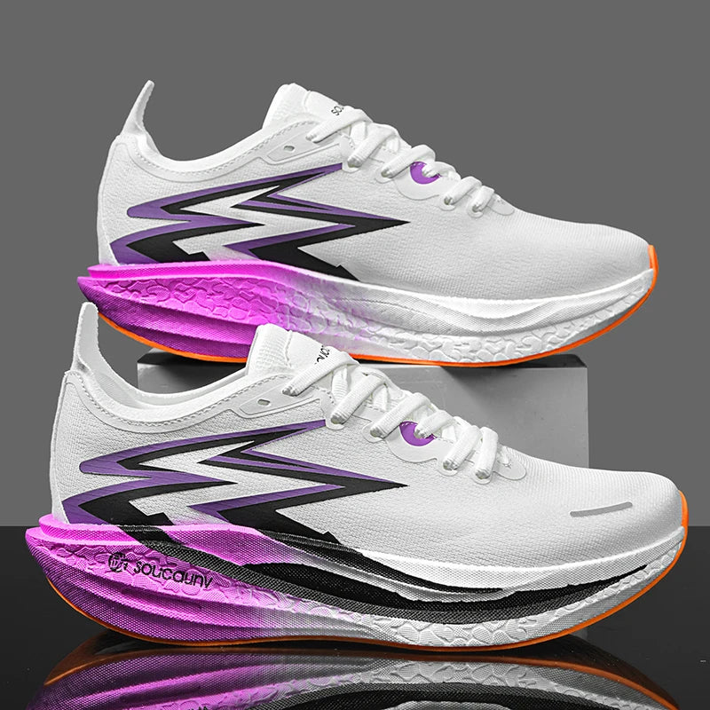 RBB Men’s & Women’s Carbon Plate Trainers – Breathable Shock-Absorbing Running & Tennis Sneakers