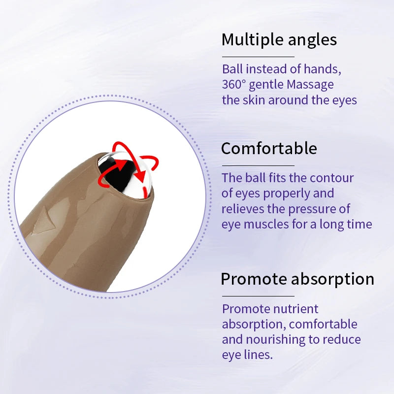 Anti-Wrinkle Eye Cream with Roller Ball – Hydrating Hyaluronic Acid Serum for Fine Lines & Puffiness