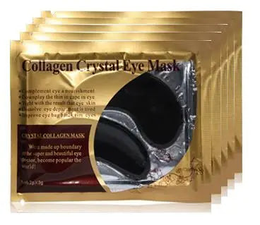 20Pcs (10 Pairs) Gold Collagen Crystal Eye Masks – Firming, Moisturizing & Nourishing Eye Patches for Skincare