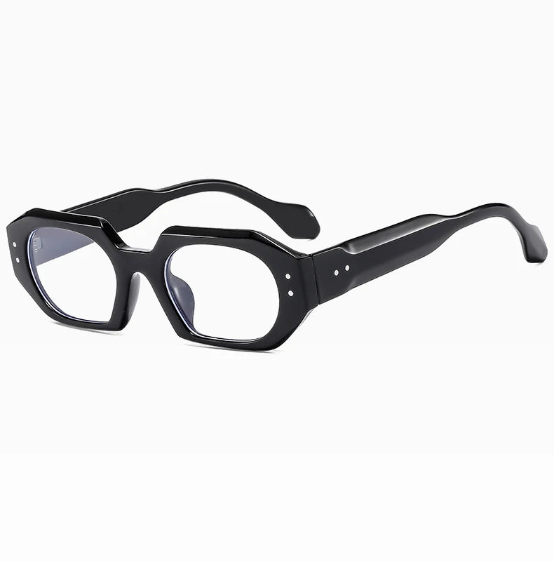 RBB Irregular Polygon Sunglasses – Retro Contrast Color Shades | Wide Leg Anti-Blue Light Outdoor Eyewear