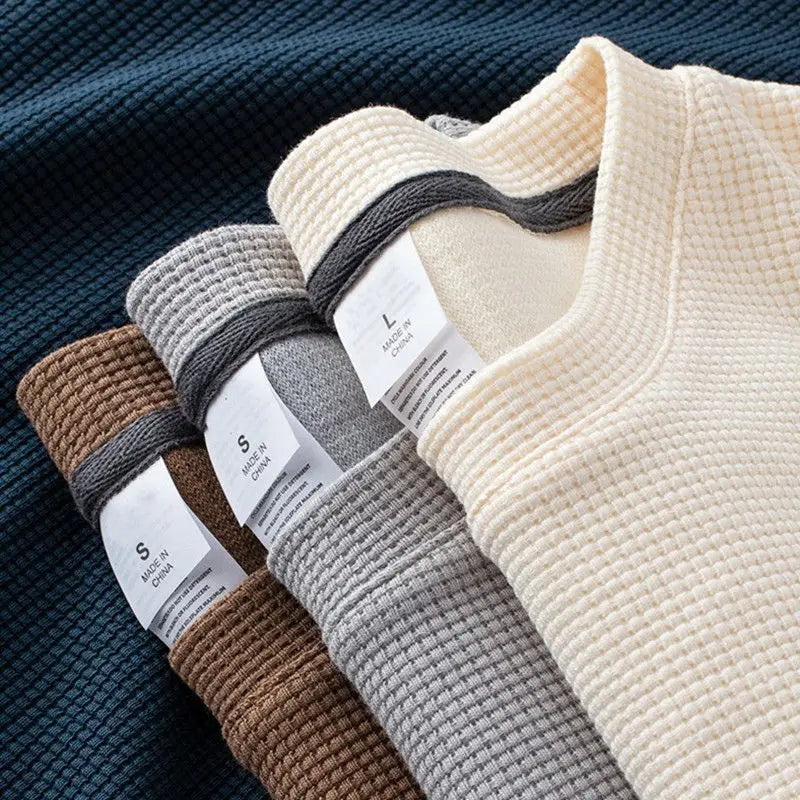 RBB Unisex Waffle Knit Summer T-Shirt – Lightweight & Loose Fit