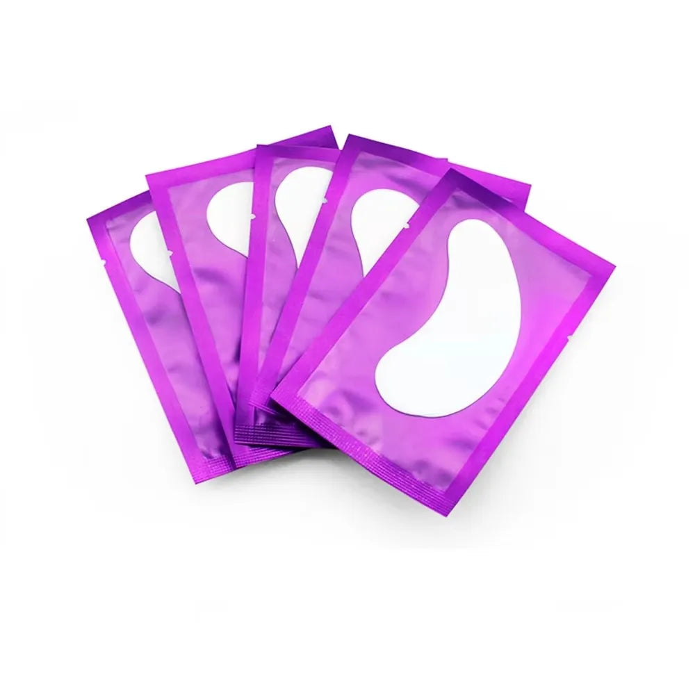 100 Pairs Under Eye Gel Patches for Eyelash Extensions – Lint-Free, Adhesive Lash Extension Supplies