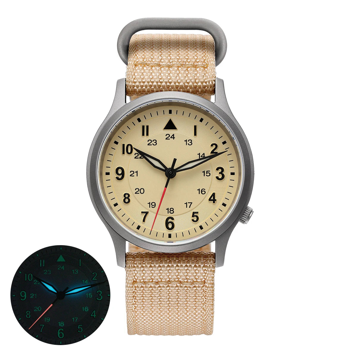 RBB Full Titanium Pilot Men's Watch – VH31 Quartz, Sapphire Glass, Super Luminous, Lightweight Sport Wristwatch