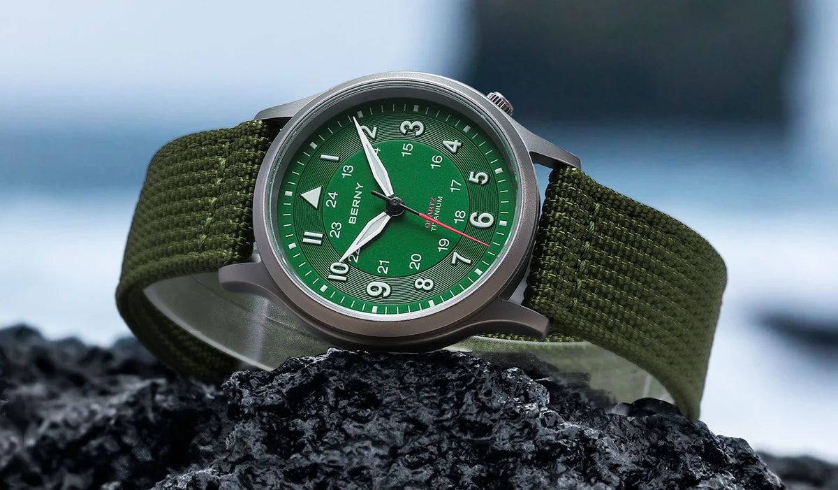 RBB Titanium Field Watch – Quartz, Sapphire, BGW9 Lume, 5ATM