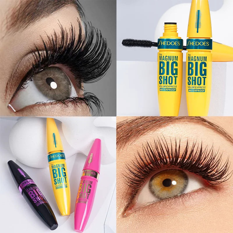Black Thickening Waterproof Mascara – Long-Lasting, Sweat-Proof & Volumizing Lash Setting Cream