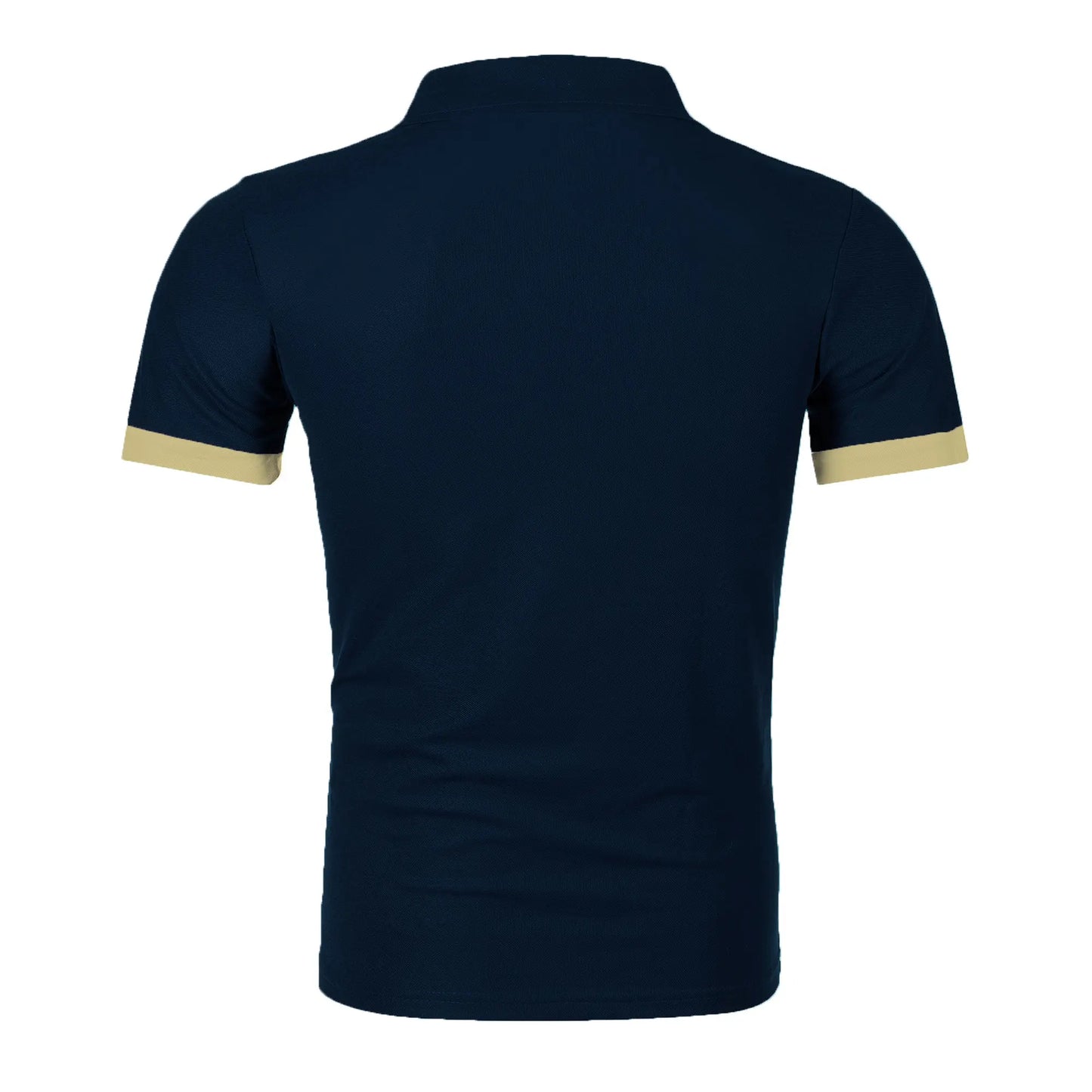 RBB Men’s Short Sleeve Color Matching Fashion Lapel Shirt – Stylish Casual Summer Top