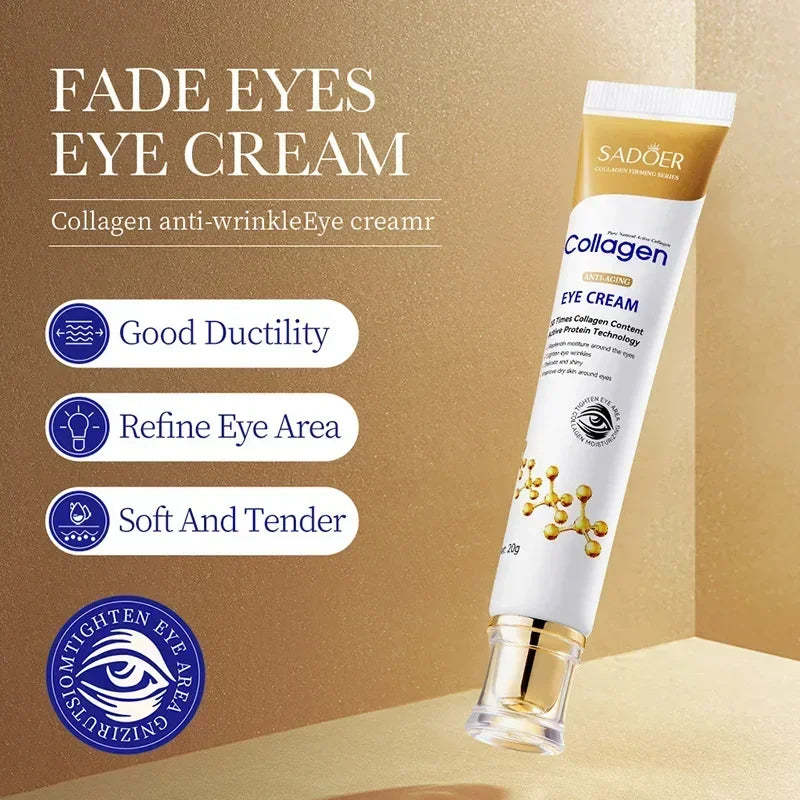 Collagen Eye Cream – Anti-Dark Circles, Eye Bag Reduction & Firming Moisturizer