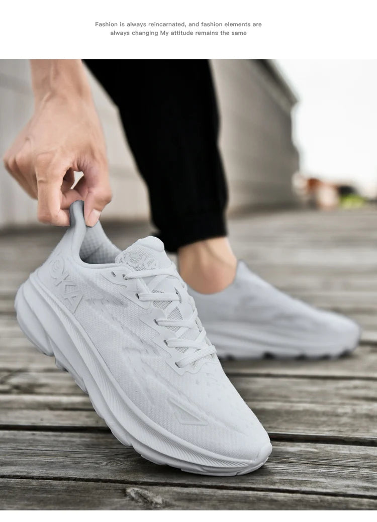 Men’s Trendy Sports Shoes – Fashion Comfort in Blue, Orange & Black