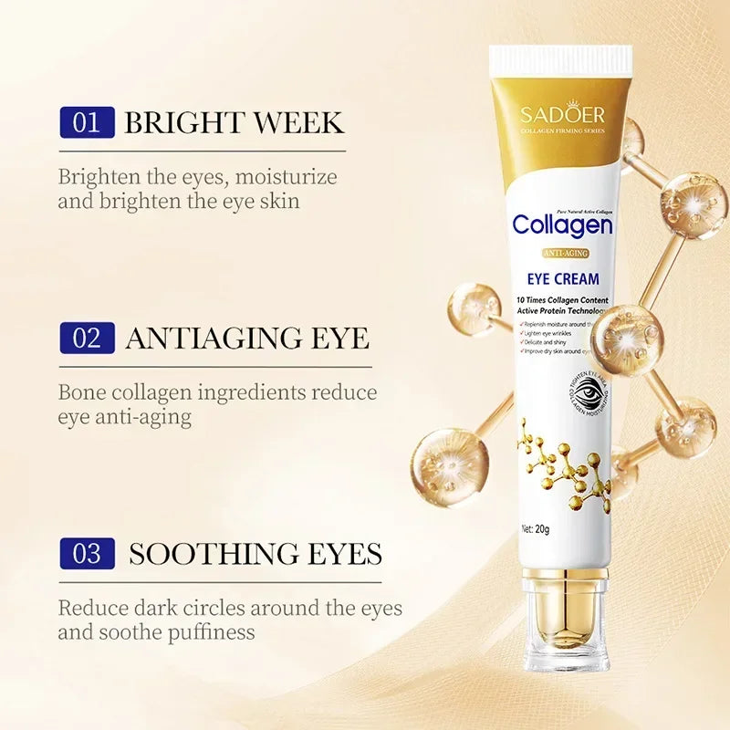 Collagen Eye Cream – Anti-Dark Circles, Eye Bag Reduction & Firming Moisturizer