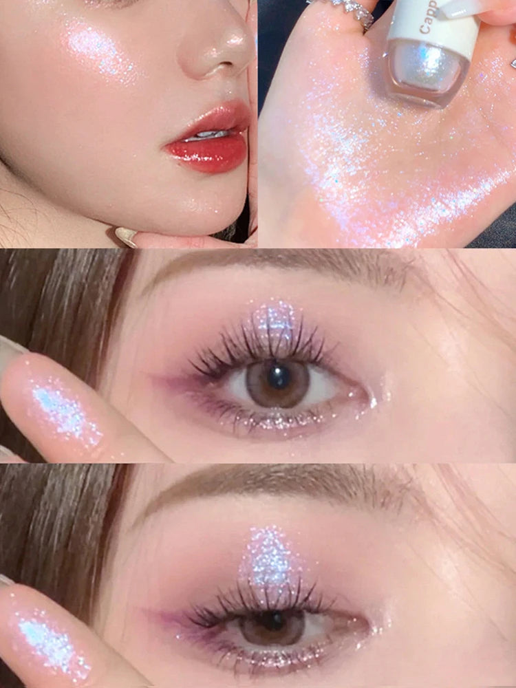 Cappuvini Star Dots Liquid Eyeshadow – Pearlescent, High Gloss, Easy-to-Apply Flashing Eye Makeup