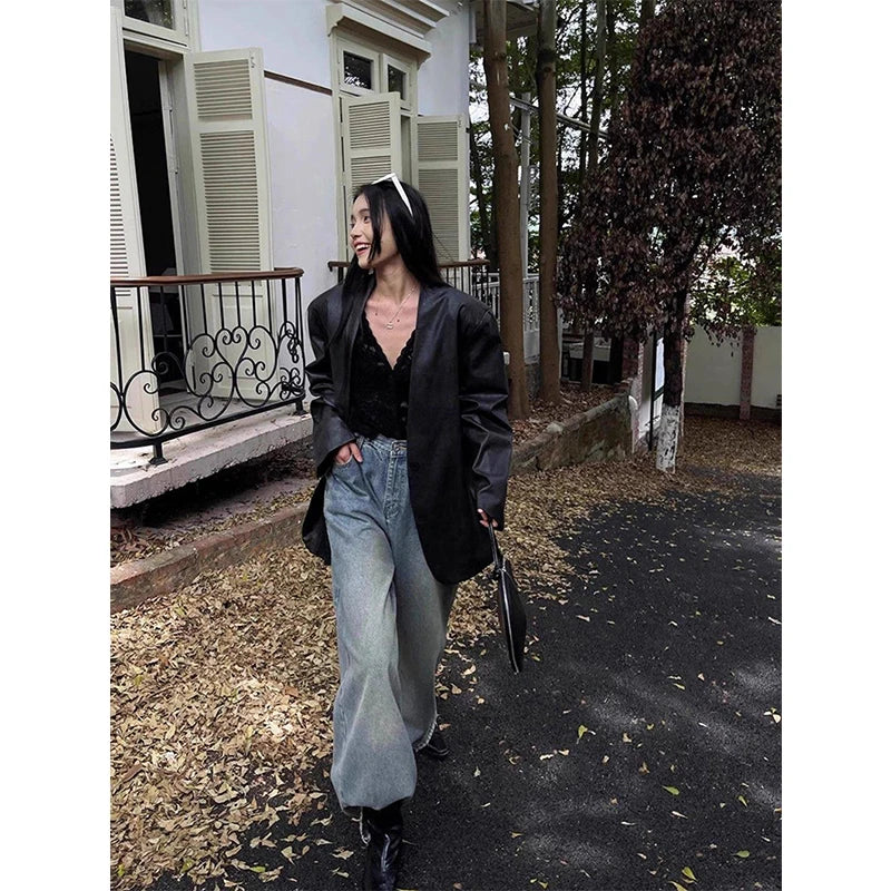 RBB Women's Y2K Lace Sheer Shirt – Sexy Hollow-Out Long Sleeve Streetwear Top