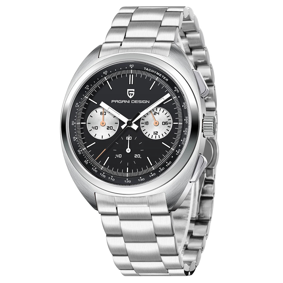 RBB DESIGN 2025 Retro Luxury Chronograph Men's Quartz Watch – VK63 Leather Sport Timepiece