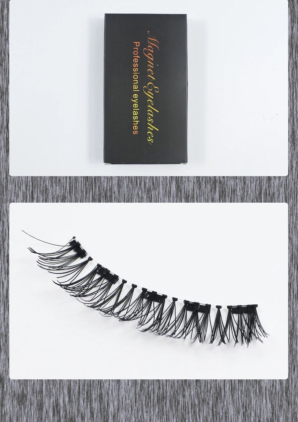 RBB 8Pcs Magnetic Eyelashes Set – No Glue Needed, Reusable Natural Thick Lashes with Applicator
