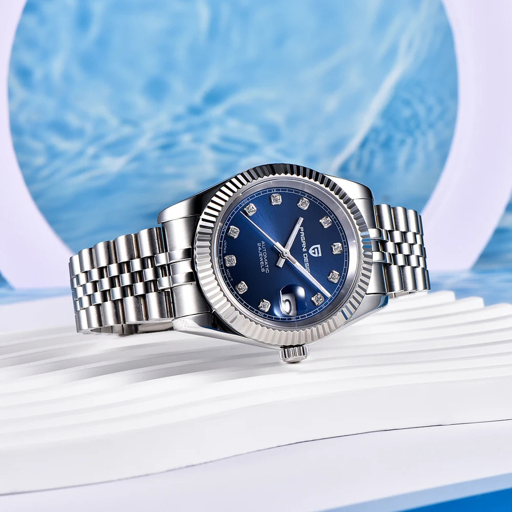 RBB DESIGN PD-1645 V3 Men’s Automatic Mechanical Watch – 42MM Sapphire Glass Stainless Steel Business Timepiece