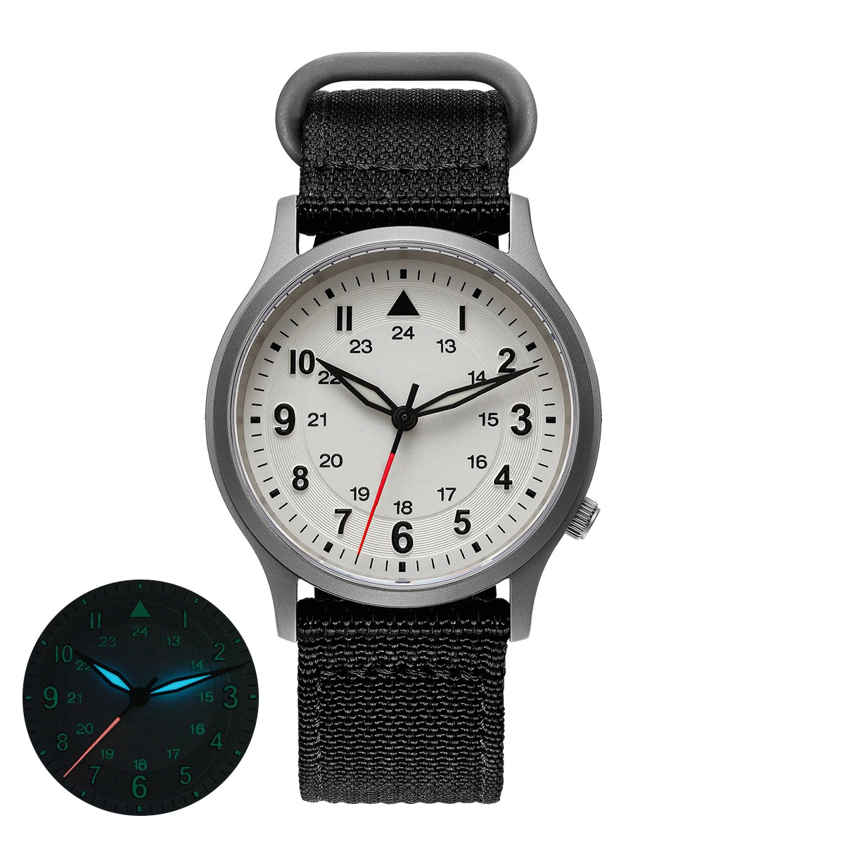 RBB Full Titanium Pilot Men's Watch – VH31 Quartz, Sapphire Glass, Super Luminous, Lightweight Sport Wristwatch