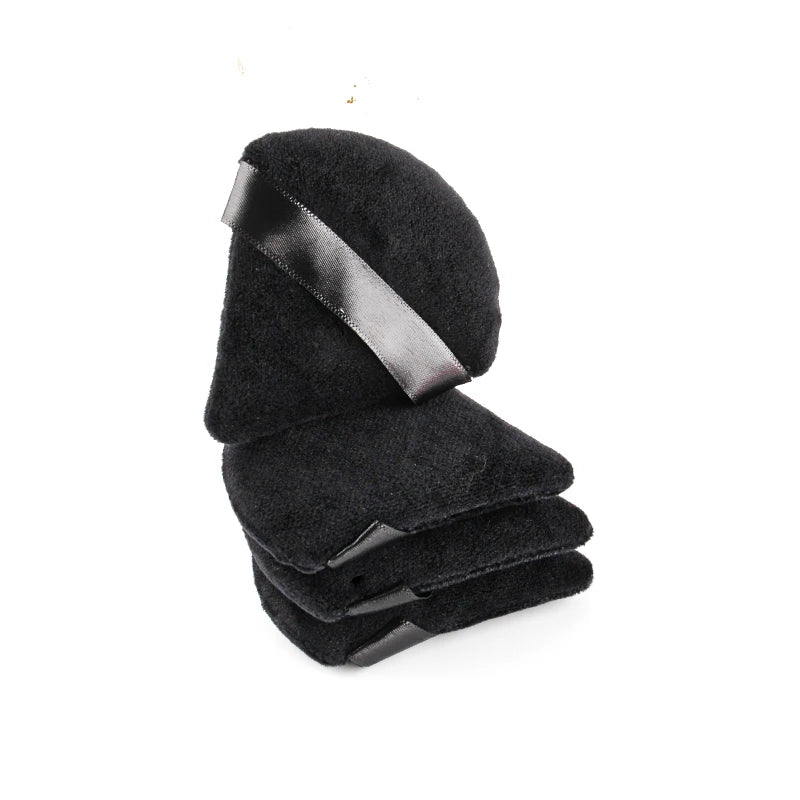 1/2/3/6Pcs Triangle Velvet Powder Puff – Reusable & Washable Makeup Sponges for Face & Eye