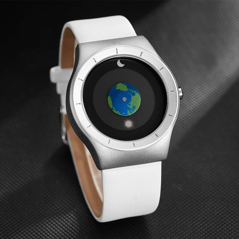 RBB Minimalist Unisex Quartz Watch – Simple Style Unique Dial for Men & Women Couples