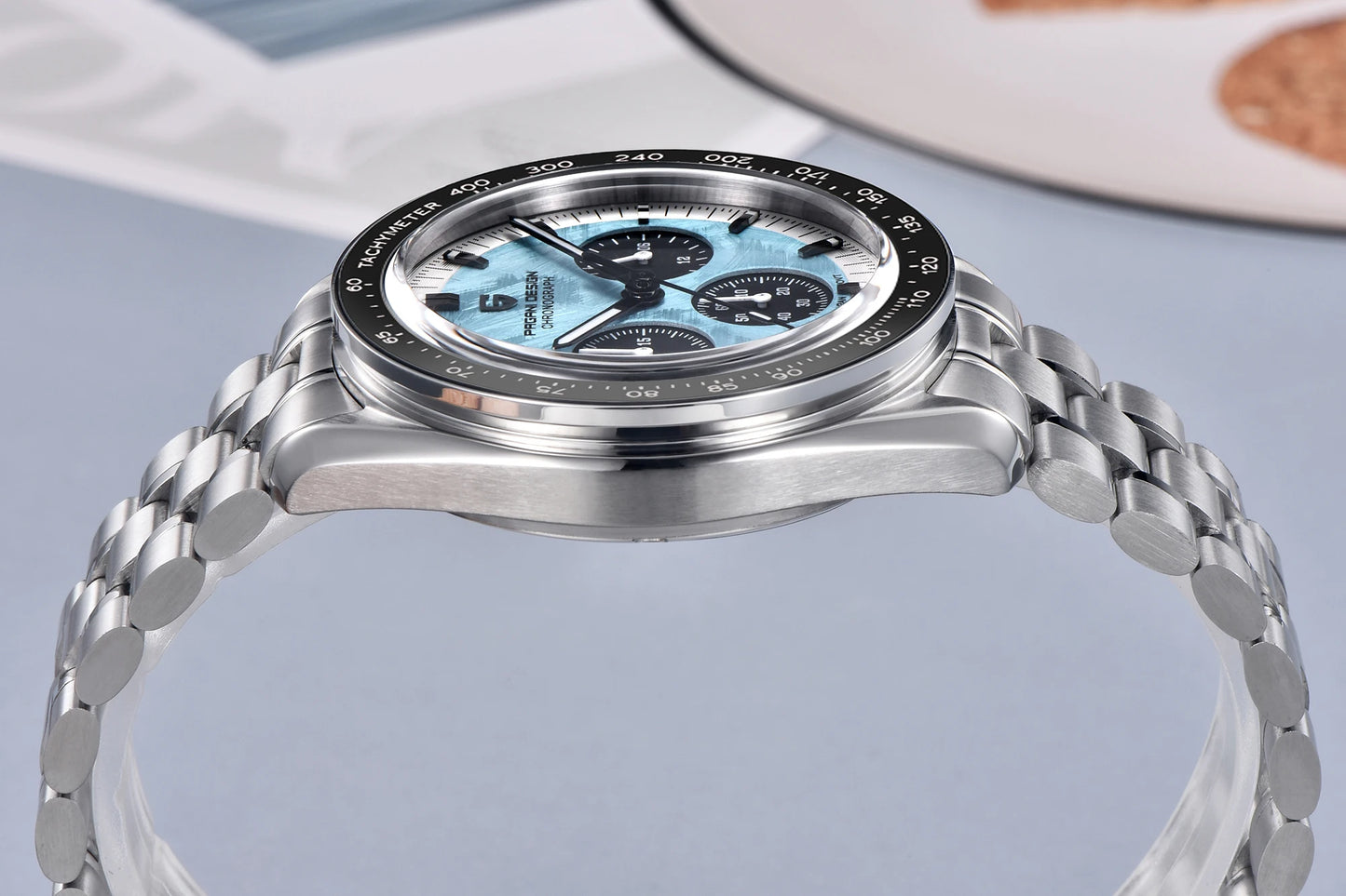 RBB 2025 DESIGN V5 Moon Men's Luxury Quartz Chronograph Watch – Waterproof Sport Stainless Steel Timepiece