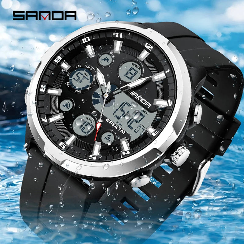 RBB Men’s Military Digital Sports Watch – 50M Waterproof Quartz Timepiece