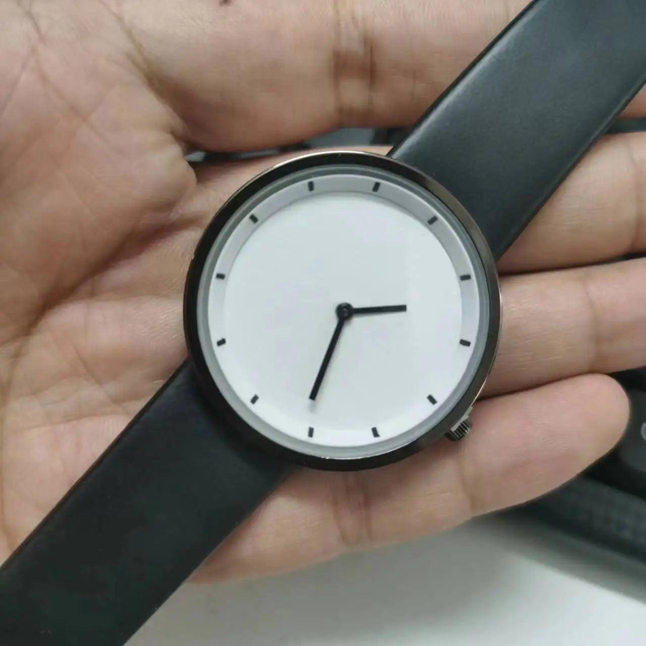 RBB Men’s Business Quartz Watch – High-Quality Leather Belt, Retro Classic Design, Waterproof