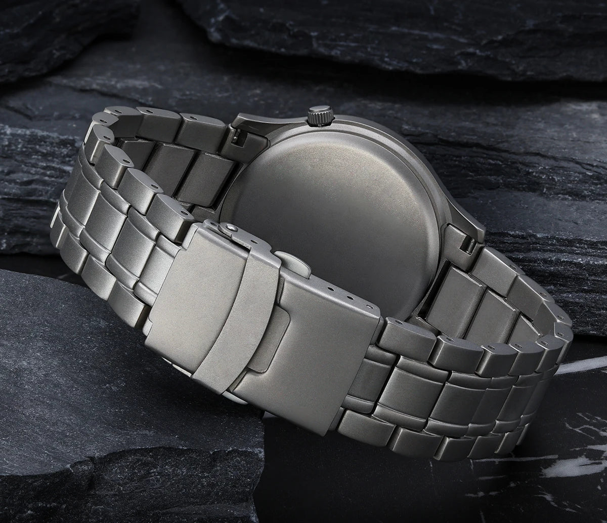 RBB Full Titanium Pilot Men's Watch – VH31 Quartz, Sapphire Glass, Super Luminous, Lightweight Sport Wristwatch