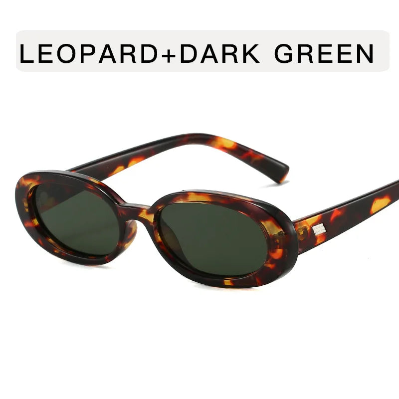 RBB Elliptical Retro Sunglasses – Small Frame UV400 Eyewear for Women & Men | 2025 Trend