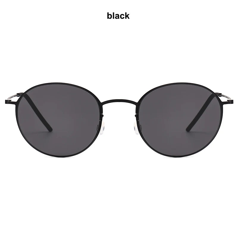 RBB 8808 Ultralight Titanium Round Sunglasses – Danish Design for Men & Women, 2025 Outdoor Driving UV400 Protection