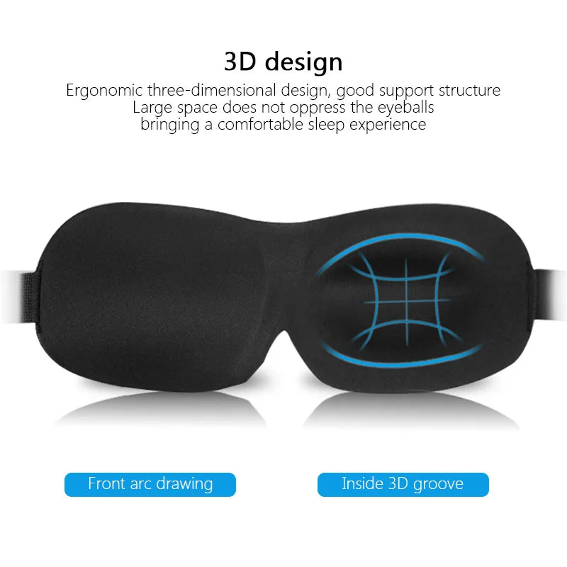 3D Sleep Mask – Light-Blocking Eye Cover for Travel & Relaxation (Unisex)