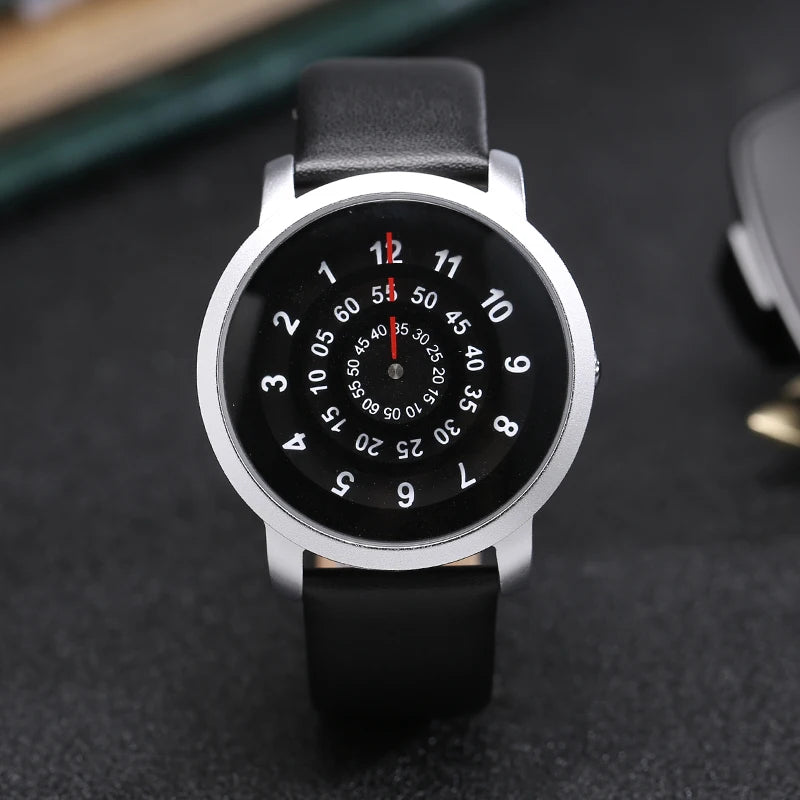 RBB Minimalist Unisex Quartz Watch – Black & White Dial, Couple Design