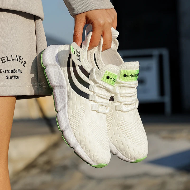 Men’s Summer Mesh Running Sneakers | Breathable, Lightweight, Casual Sport Shoes