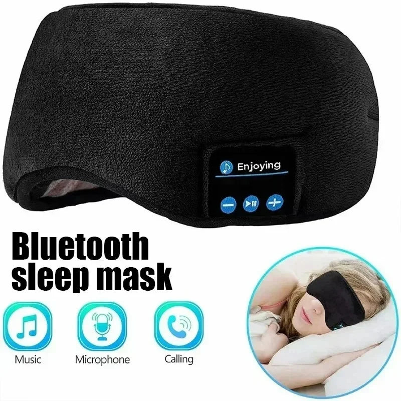 Bluetooth Sleep Headphones – Wireless, Soft Elastic Eye Mask Headband