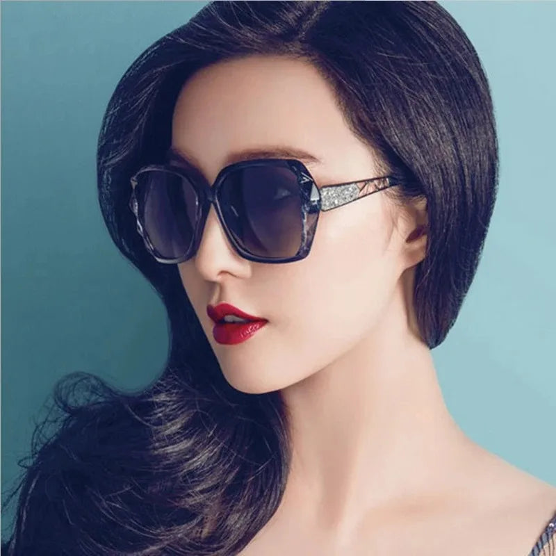 RBB Women’s Fashion Square Sunglasses – Luxury Oversized UV400 Mirror Shades