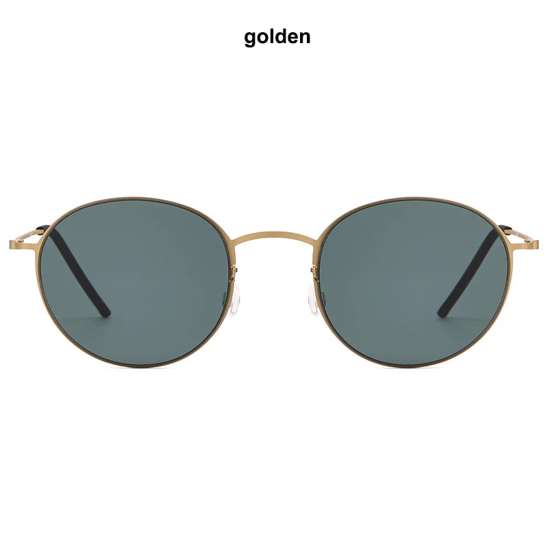 RBB 8808 Ultralight Titanium Round Sunglasses – Danish Design for Men & Women, 2025 Outdoor Driving UV400 Protection